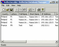 Reflector Database Manager screenshot